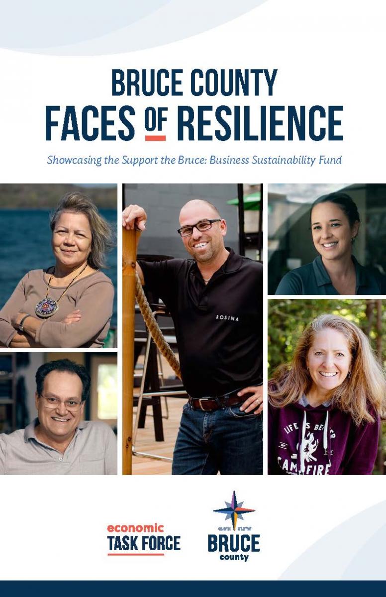 Bruce County Faces of Resilience Booklet cover page