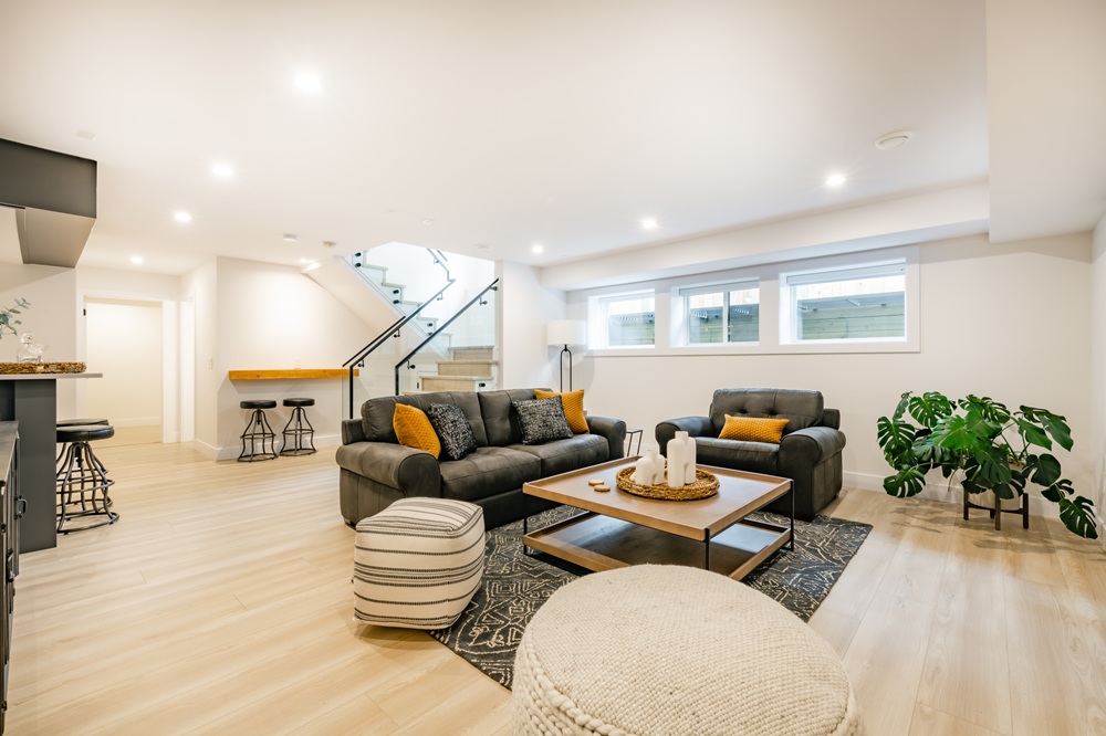 basement aru living room modern style