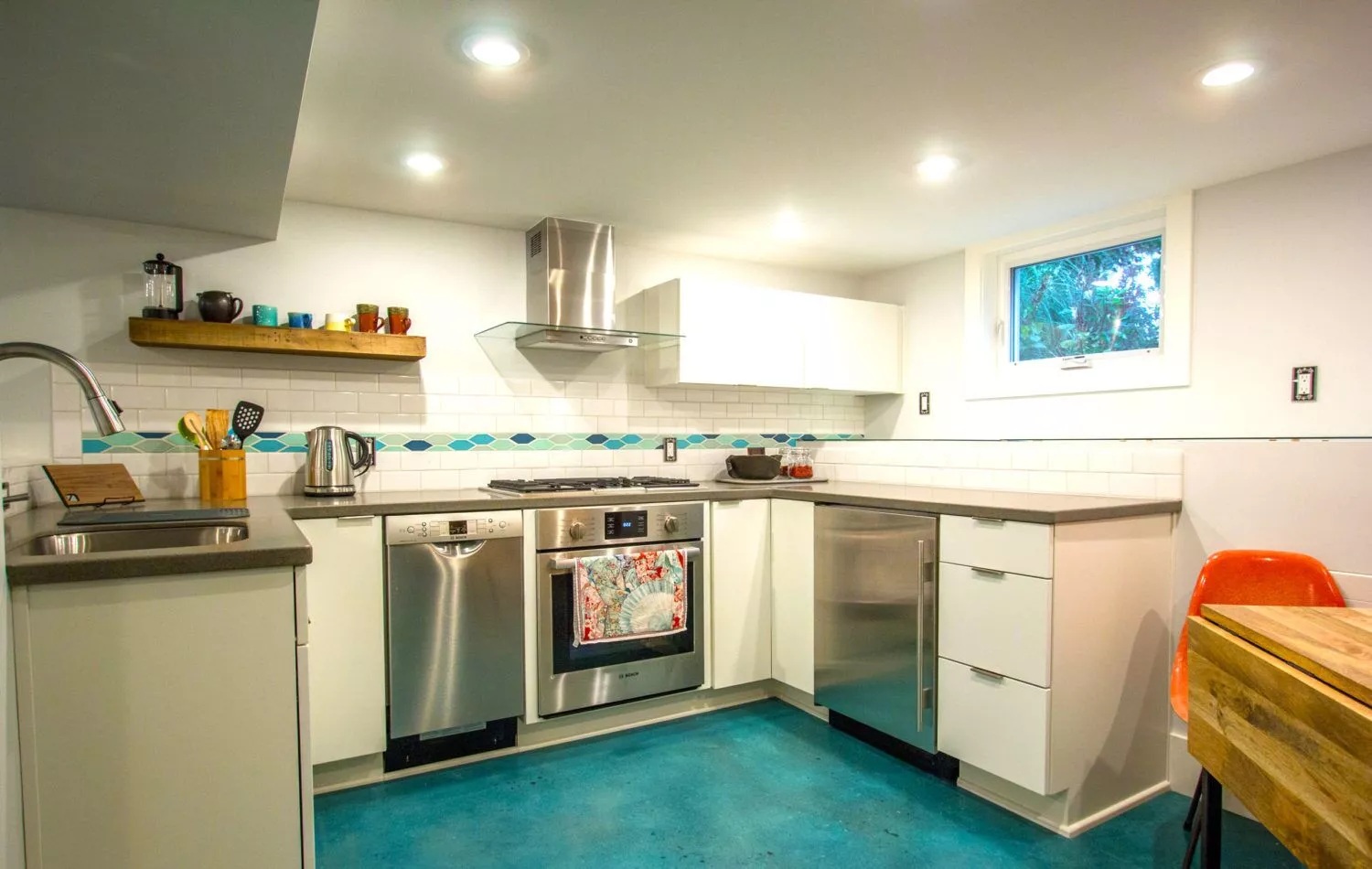 basement kitchen small scale