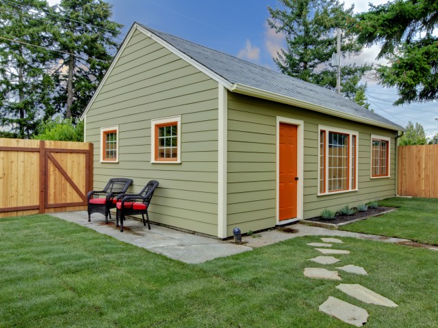 Image of backyard small home - an ARU