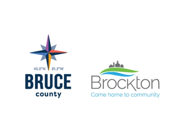 Logos for Bruce County and Brockton