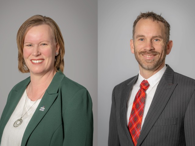 Claire Dodds, Commissioner of Community Development, and Jack Van Dorp, Director of Planning and Development.