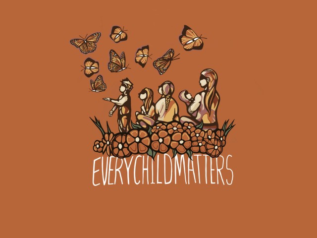 Original Every Child Matters Artwork by Taylor Cameron, Saugeen First Nation.