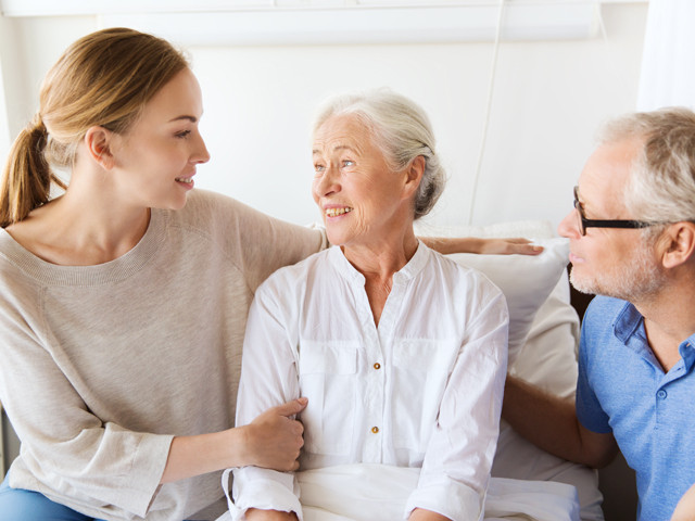 a person receiving health services